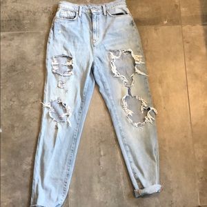 BDG Destroyed Mom Jeans